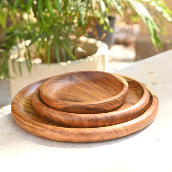 طقم طبق دائري 3 قطع (m0024)